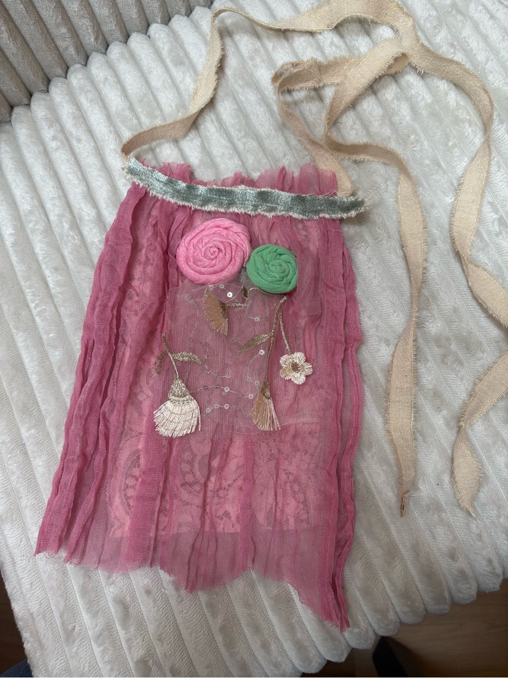 Shabby Chic Jabot Collar Necklace